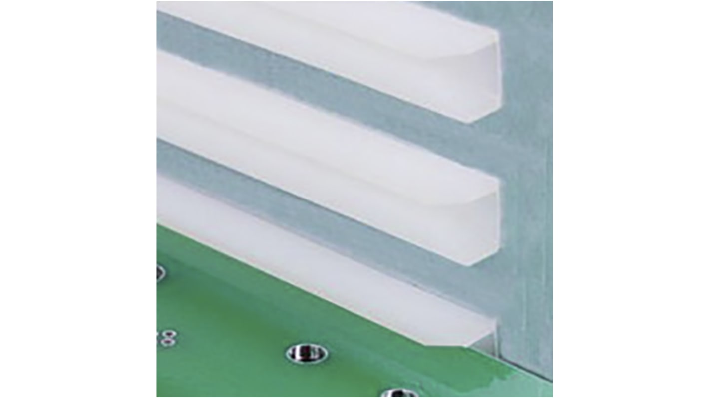 Bivar PCB Card Guide Horizontal Mount 152.4mm Long, 1.9mm Thick Max. for Maximum of 1.9mm