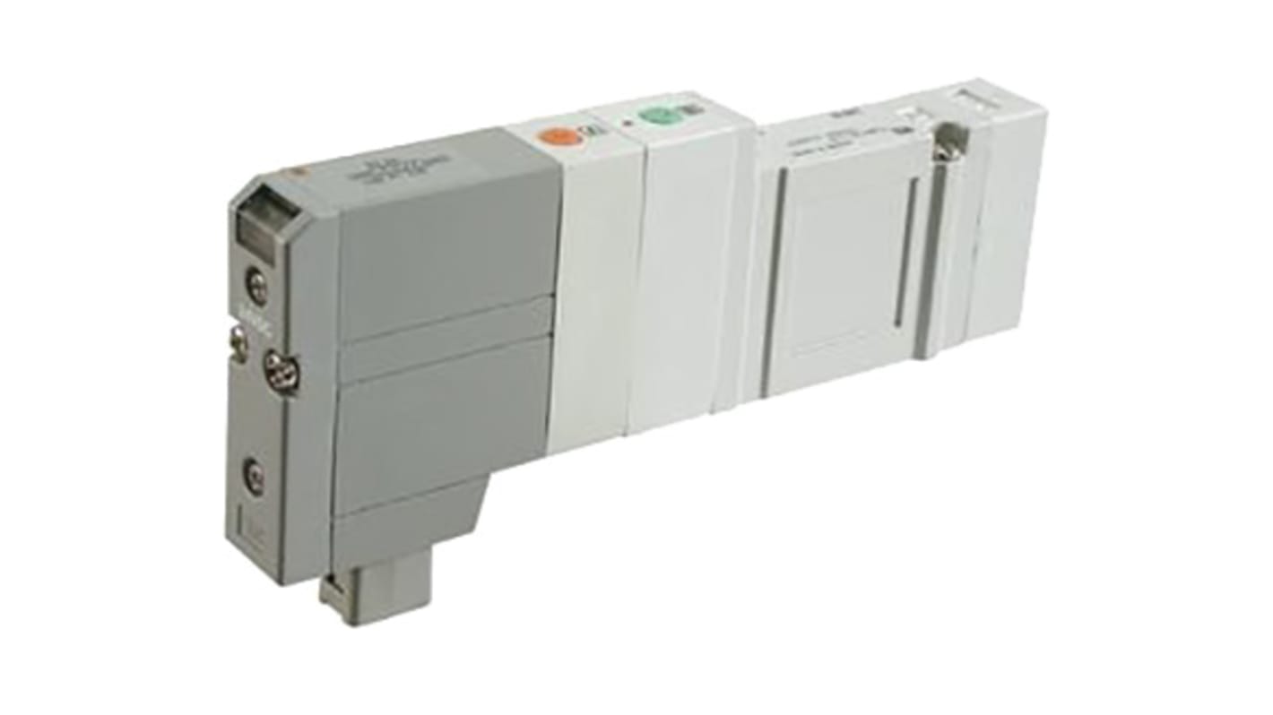 SMC 4/3 Pneumatic Solenoid Valve - Solenoid/Solenoid SV Series 24V dc