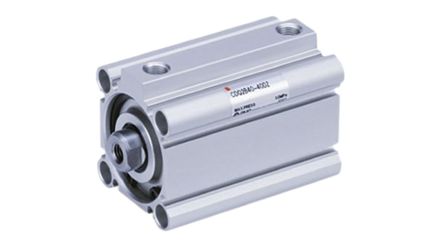 SMC Pneumatic Compact Cylinder - 25mm Bore, 15mm Stroke, Double Acting