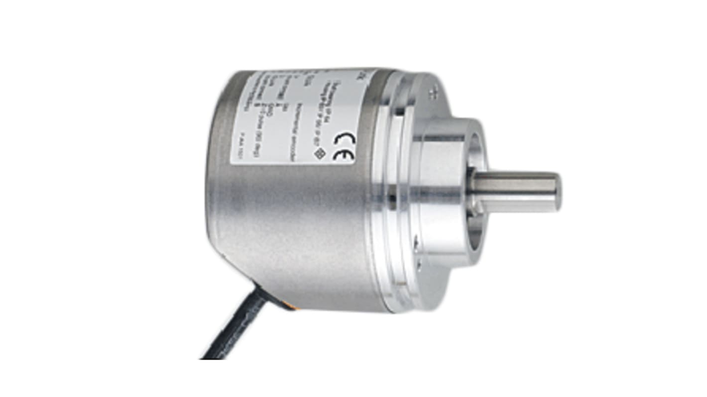 Encoder incremental ifm electronic, 10000 impulsos/rev, 12000rpm máx., interfaz IO-Link, salida HTL, TTL, 4,5 →