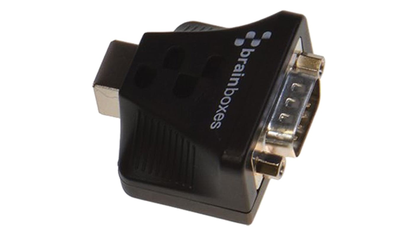 Brainboxes RS232 USB B Female to D-sub, 9 Pin Male Interface Converter