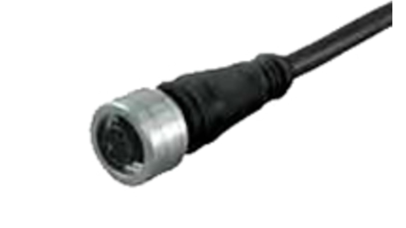 Brad from Molex Right Angle Female 8 way M12 to 8 way Unterminated Sensor Actuator Cable, 2m