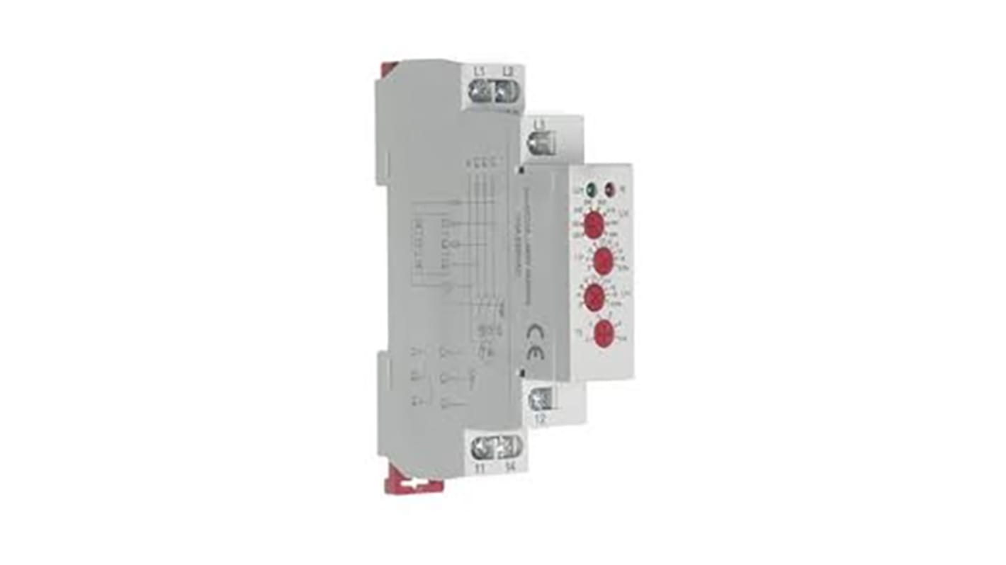 Relpol Phase, Voltage Monitoring Relay, 3 Phase, SPDT, Maximum of 552 V, DIN Rail