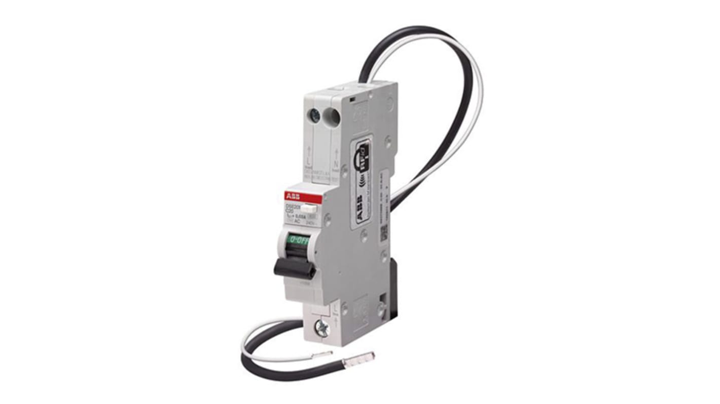 ABB 25A 1P+NP RCBO, 30mA C型剩余电流动作断路器, 240V, DSE201系列