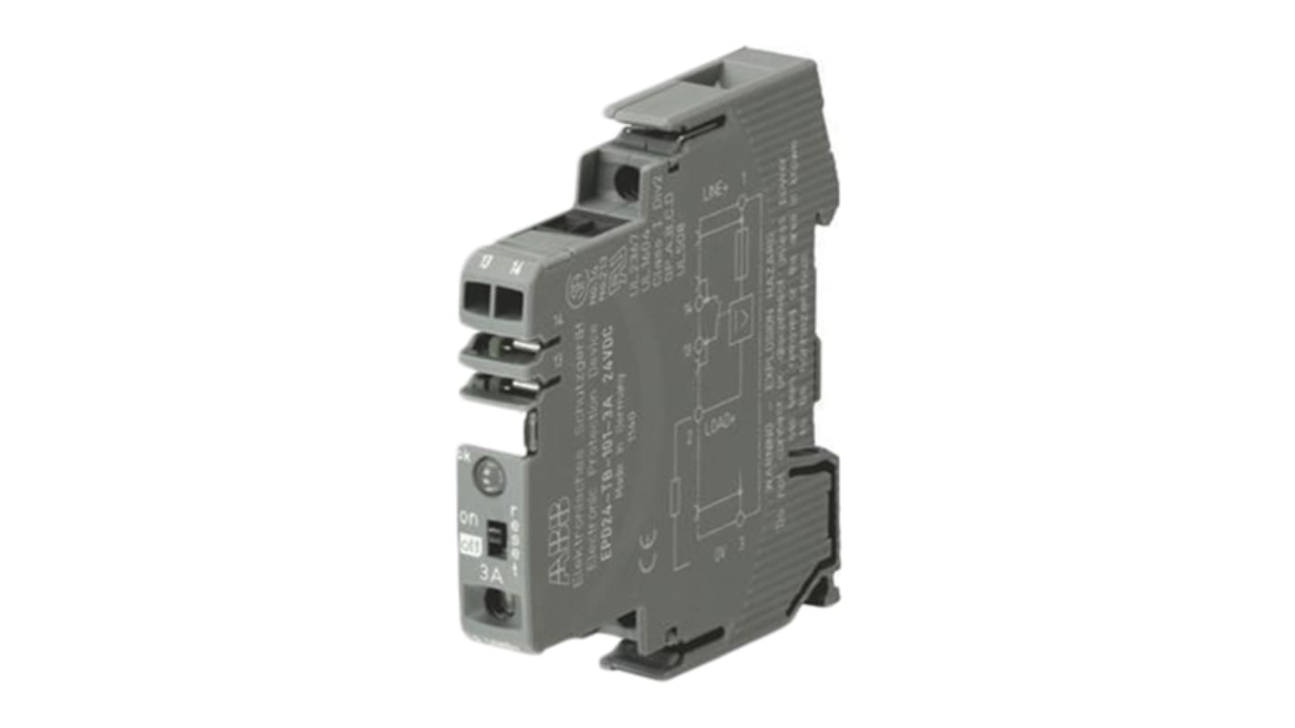 ABB 12A电子断路器, 24V, DIN导轨, EPD24系列
