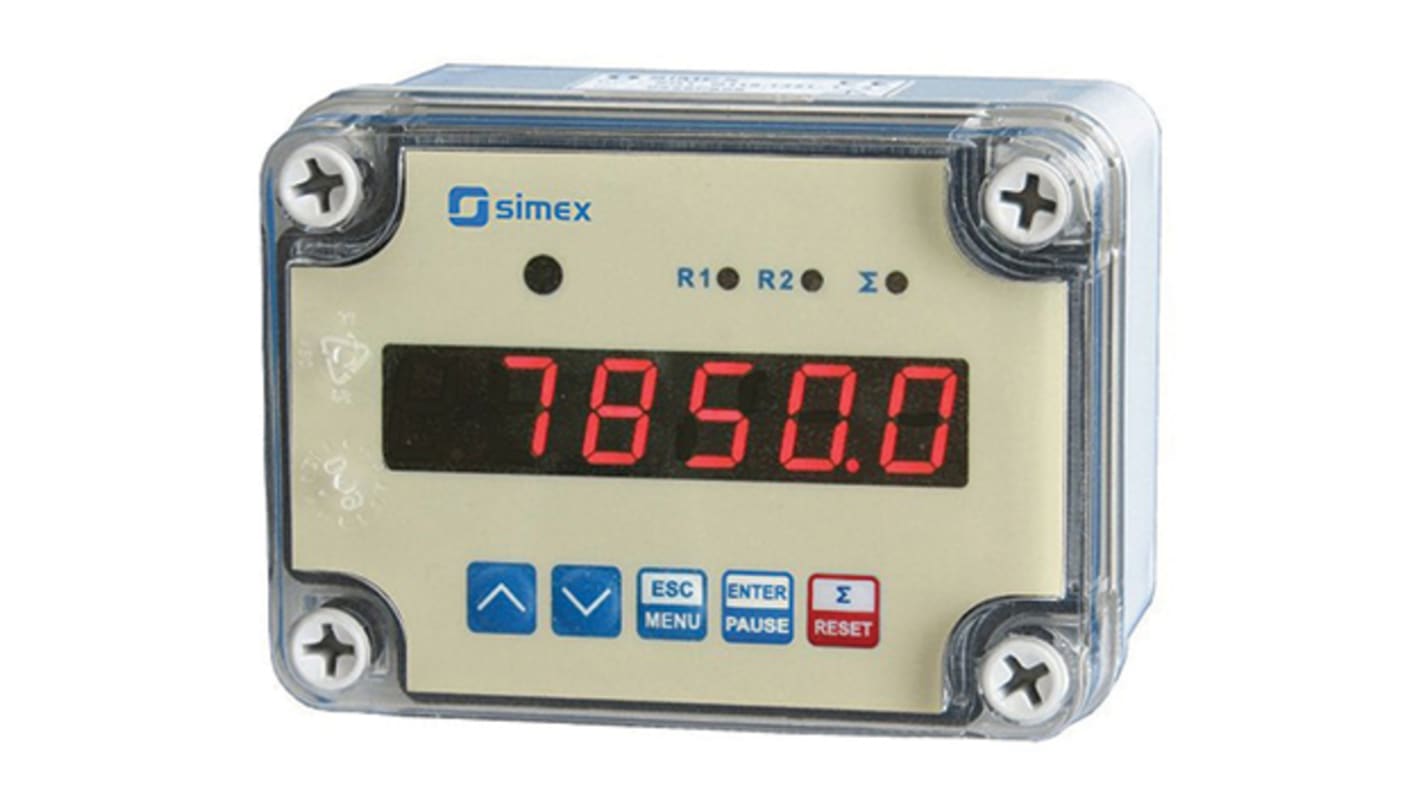 Simex SPI Series Flow Counter Flow Meter for Fluid, Gas