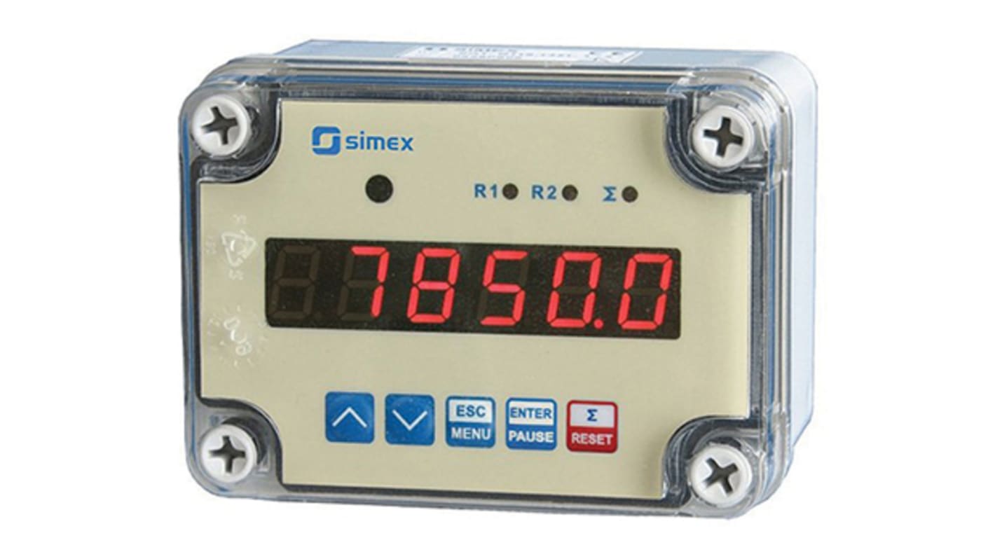 Simex SPP Series Flow Counter Flow Meter for Fluid, Gas