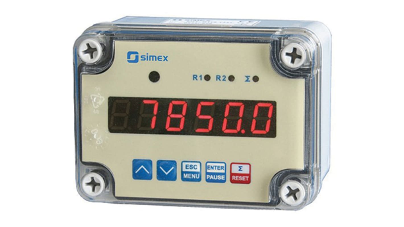 Rs-Online Contatore elettronico Simex Impulso 5kHz display LED 6 cifre 230 V ca