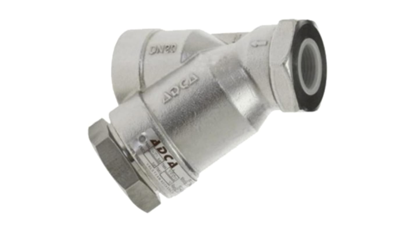 Valsteam ADCA 不锈钢滤网 Y型过滤器, 连接尺寸3/4in, 适用于空气、油、水