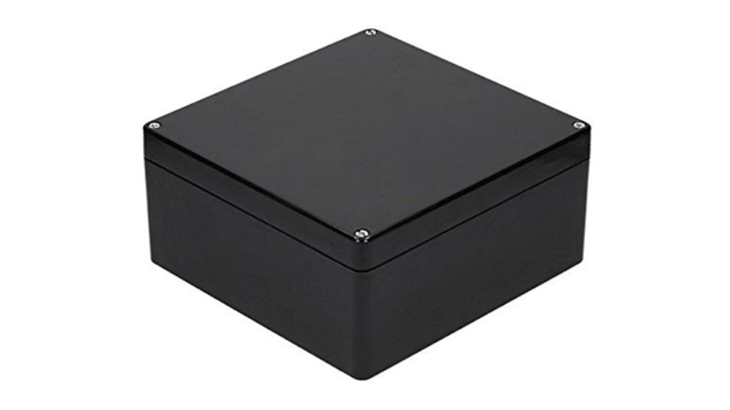 RS PRO Black PET Enclosure, IP66, Black Lid, 400 x 250 x 120mm