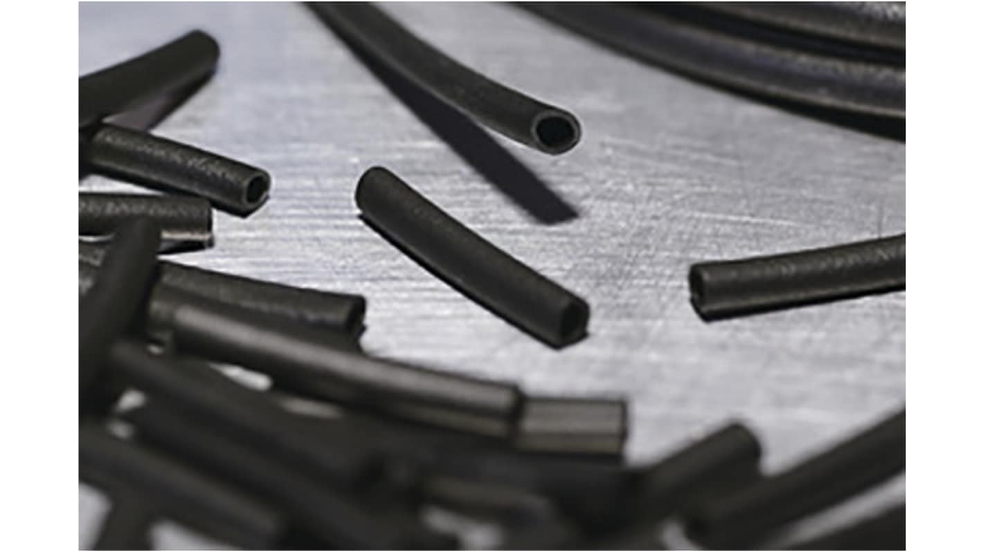 HellermannTyton Expandable Chloroprene Black Cable Sleeve, 4mm Diameter, 30mm Length, H40X30BK Series