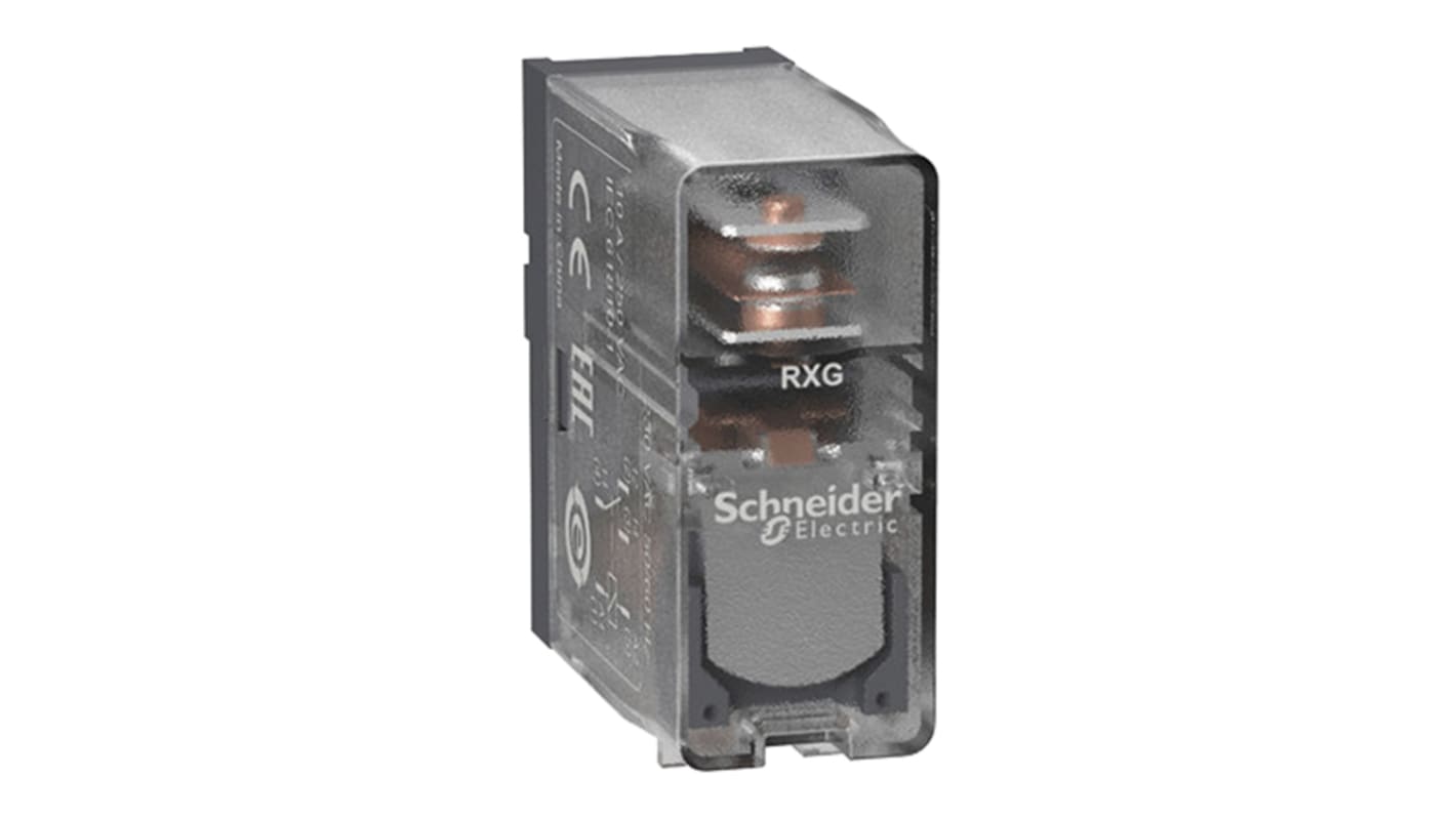 Schneider Electric Plug In Non-Latching Relay, 48V dc Coil, DPST-C/O