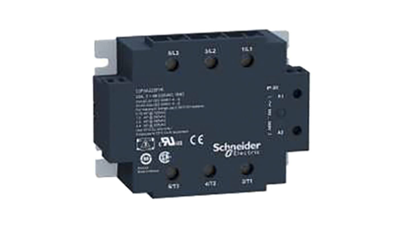 Schneider Electric Solid State Relay, 25 A Load, Panel Mount, 530 V ac Load, 140 V ac Control