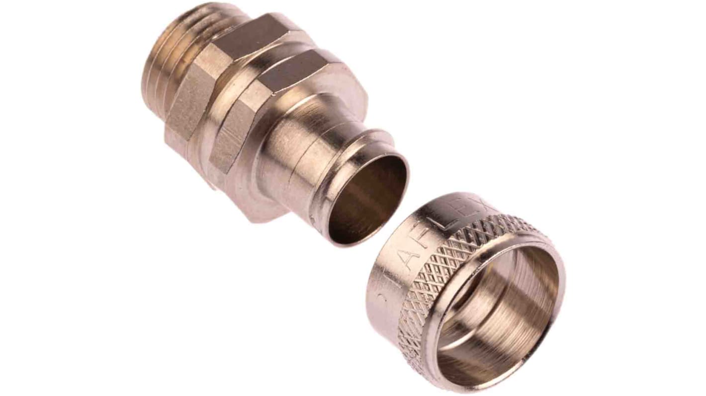 Raccordo per cavi Adaptaflex 7TCA296020R0095 SP16/M16/B SP in Ottone Nickelato, Argento, filetto M16, 16mm, protezione