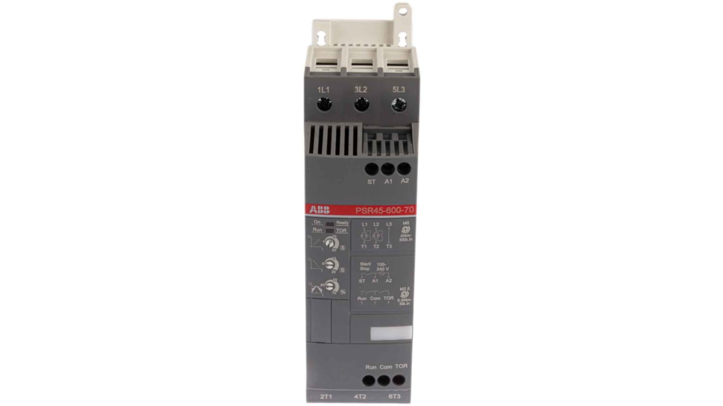 ABB Soft Starter, , 22 kW, 600 V ac, 3 Phase, IP10
