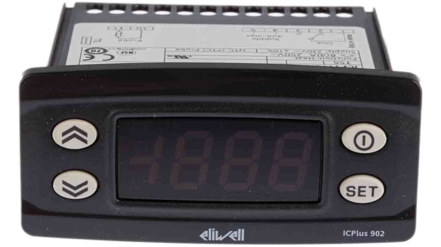 Controlador de temperatura ON/OFF Eliwell serie ICPlus, 74 x 32mm, 230 V, 1 entrada NTC, 1 salida Relé