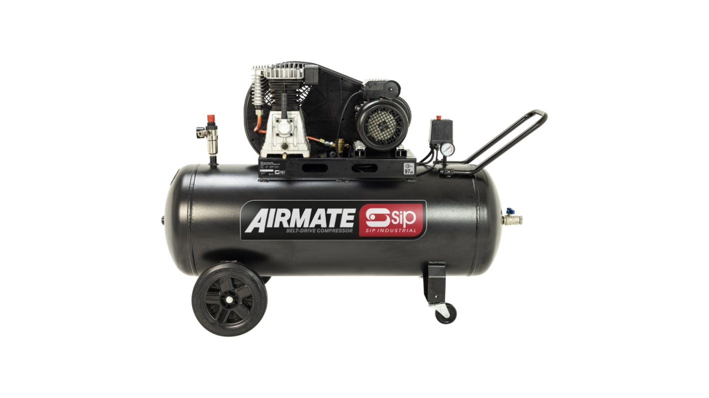SIP 3HP 150L Air Compressor, 145psi, 98kg