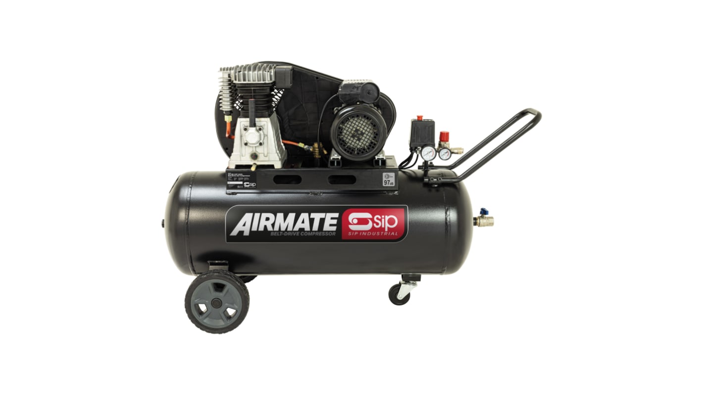 SIP 3HP 100L Air Compressor, 145psi, 78kg
