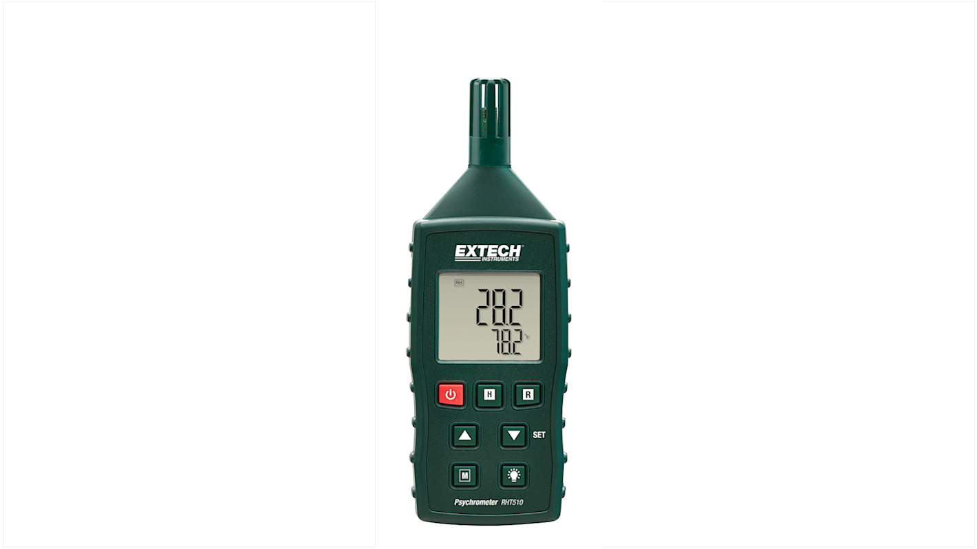 Extech RHT510 Digital Hygrometer, ± 4 %RH Accuracy, 2372°C Max, 95%RH Max
