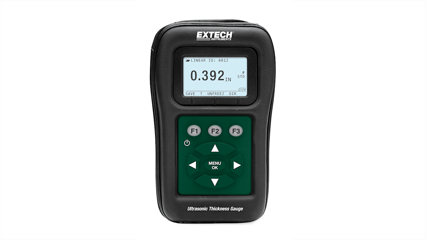 Extech TKG150 Thickness Gauge, 0.04in - 20in, ±0.5 % Accuracy, 0.0001 in Resolution, LCD Display