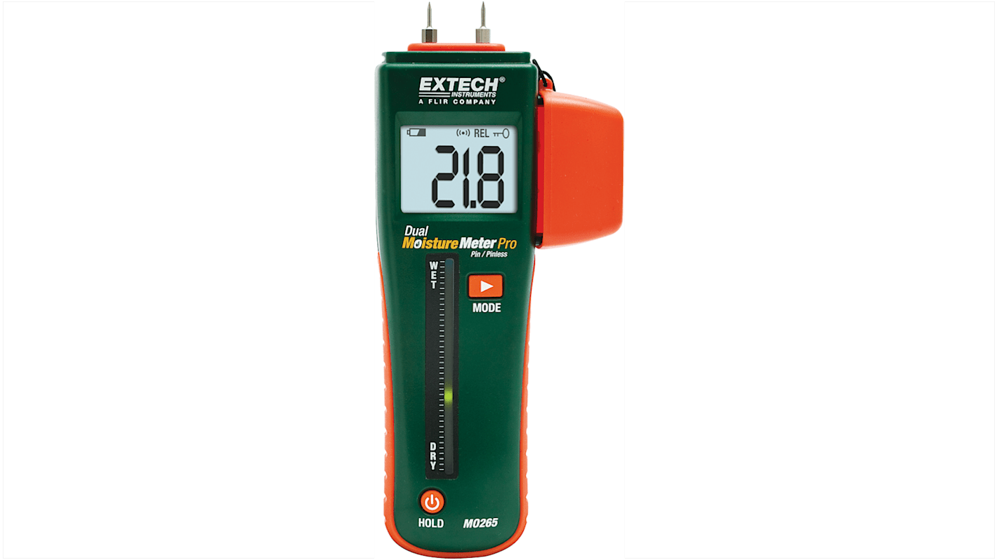 Misuratore umidità LCD digitale retroilluminato Extech MO265