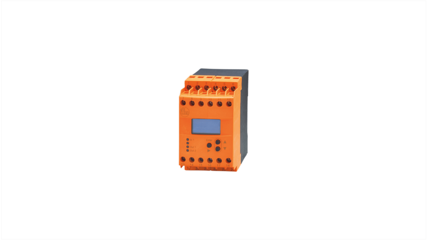 ifm electronic Speed Monitoring Relay, DIN Rail