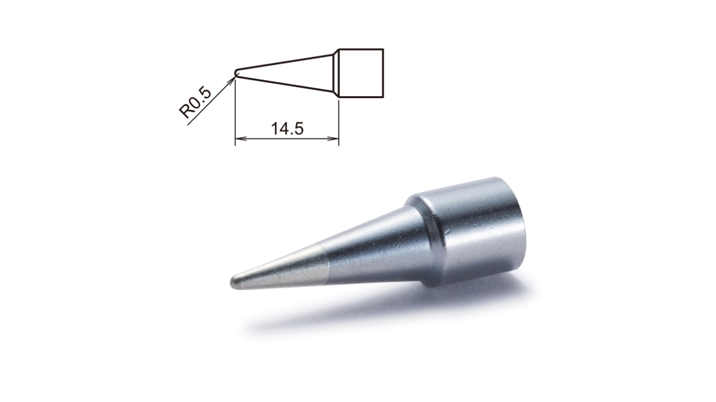 Punta saldatore Hakko T32-B, serie T32, 0,5 mm, forma conica