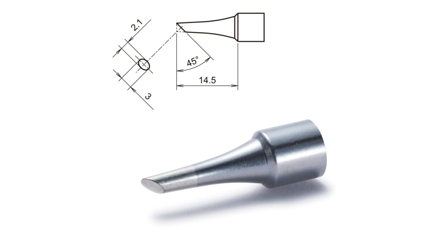 Hakko Loddespids T32-BC2 2,1 mm 45° Facet, til FX-8806