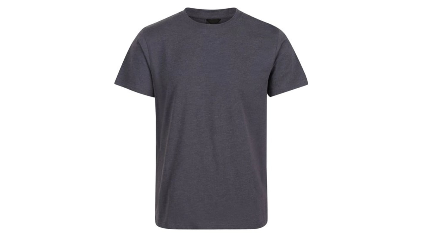 Regatta Professional Grey 100% Cotton Short Sleeve T-Shirt, UK- XS