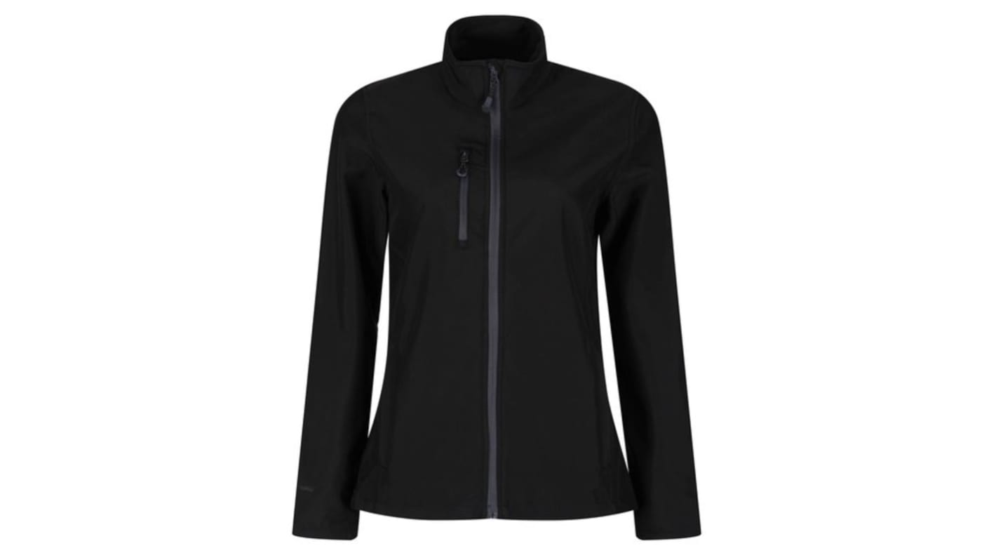 Regatta Professional TRA616 Black, Lightweight, Water Repellent Softshell Jacket, 18