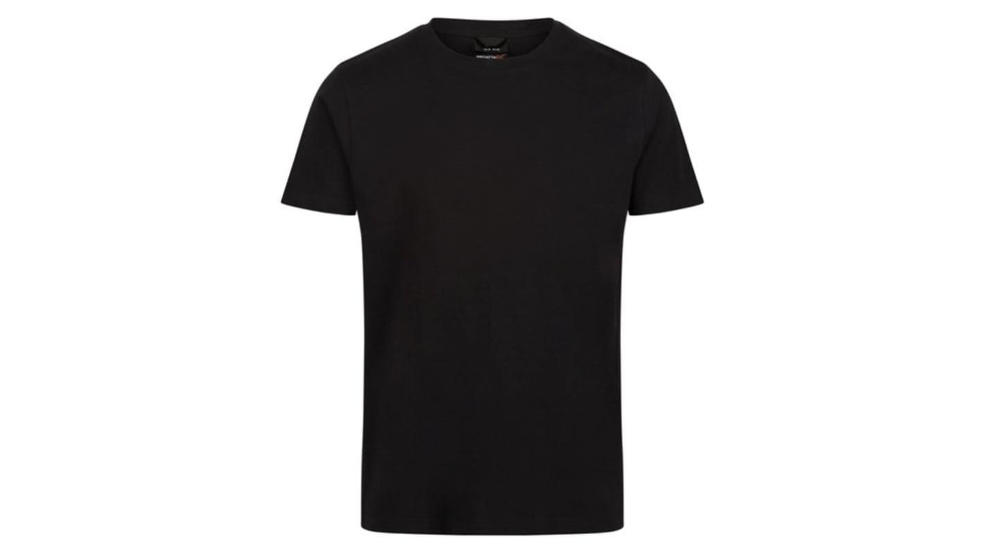 Regatta Professional Black 100% Cotton Short Sleeve T-Shirt, UK- XXL