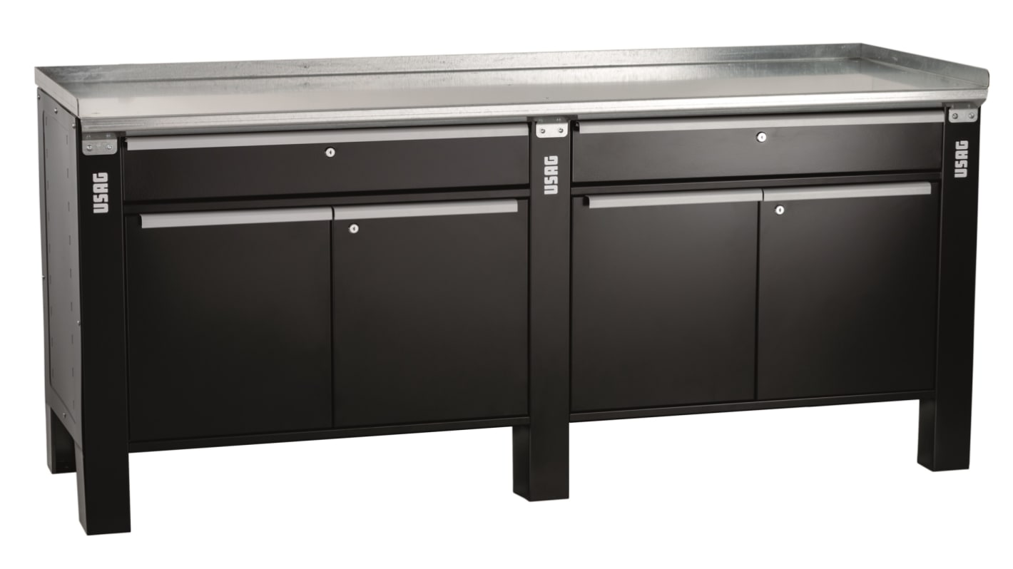 Usag 506 KA Steel Workbench, 2000kg Max Load, 910mm x 700mm x 2000mm