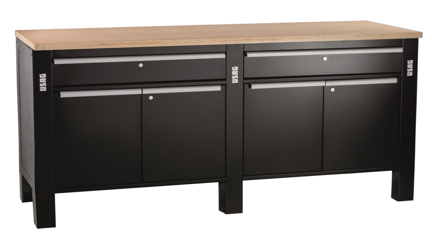 Usag 506 KL Wood Workbench, 2000kg Max Load, 910mm x 700mm x 2000mm