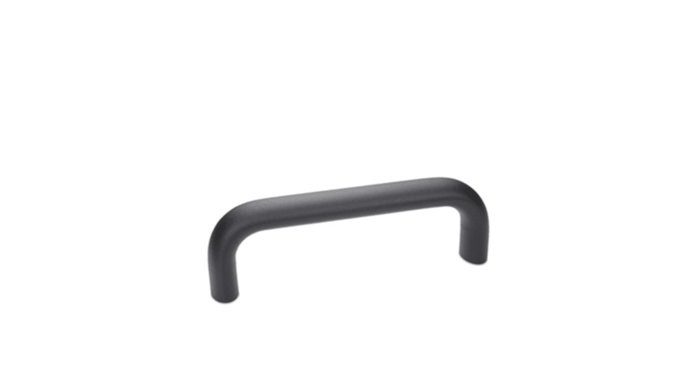 Klamka drzwiowa Aluminium szerokość: 20mm Ganter długość: 160mm Czarny