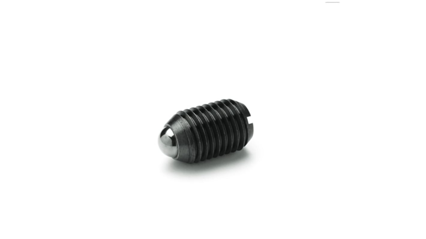 Ganter Steel M6 Ball & Spring Plunger, 14mm Long