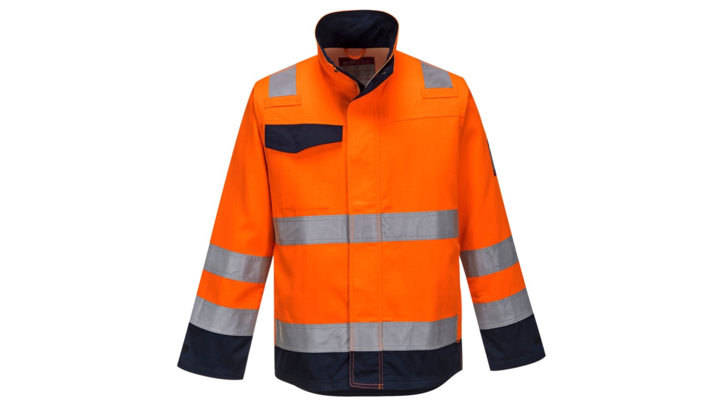 Portwest MV35 Orange/Navy Unisex Hi Vis Jacket, S