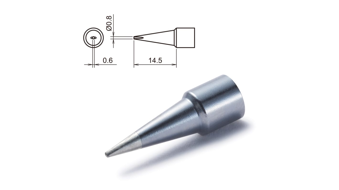 Hakko Loddespids T32-D08 0,8 mm Mejsel, til FX-8806