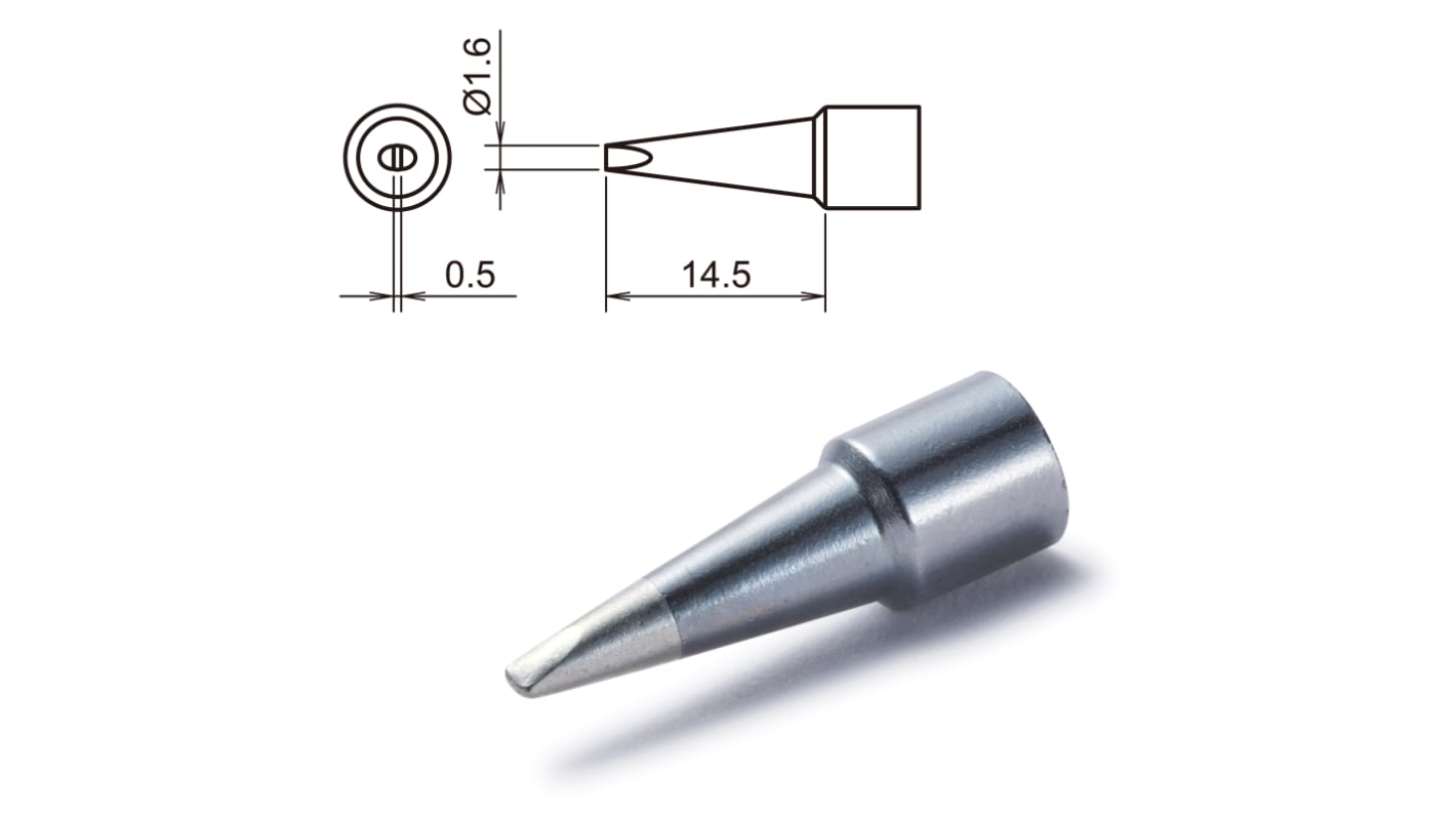 Punta saldatore Hakko T32-D16, serie T32, 1,6 mm, forma: Scalpello