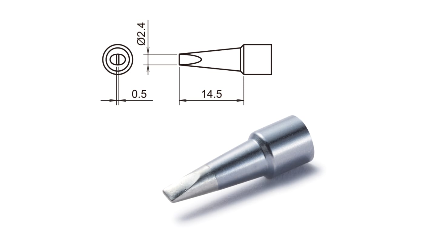 Punta saldatore Hakko T32-D24, serie T32, 2,4 mm, forma: Scalpello