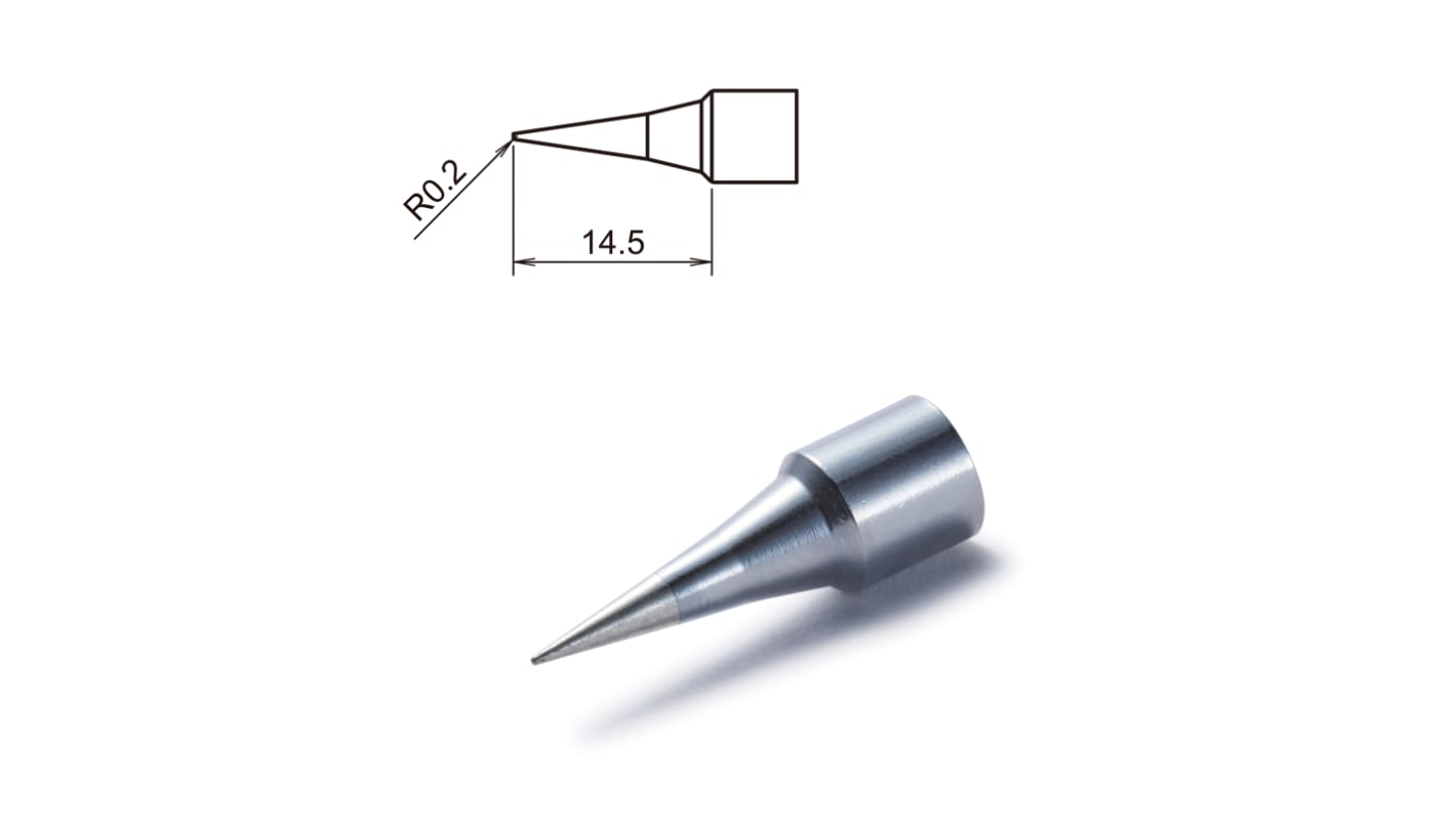 Punta saldatore Hakko T32-I, serie T32, 0,2 mm, forma conica