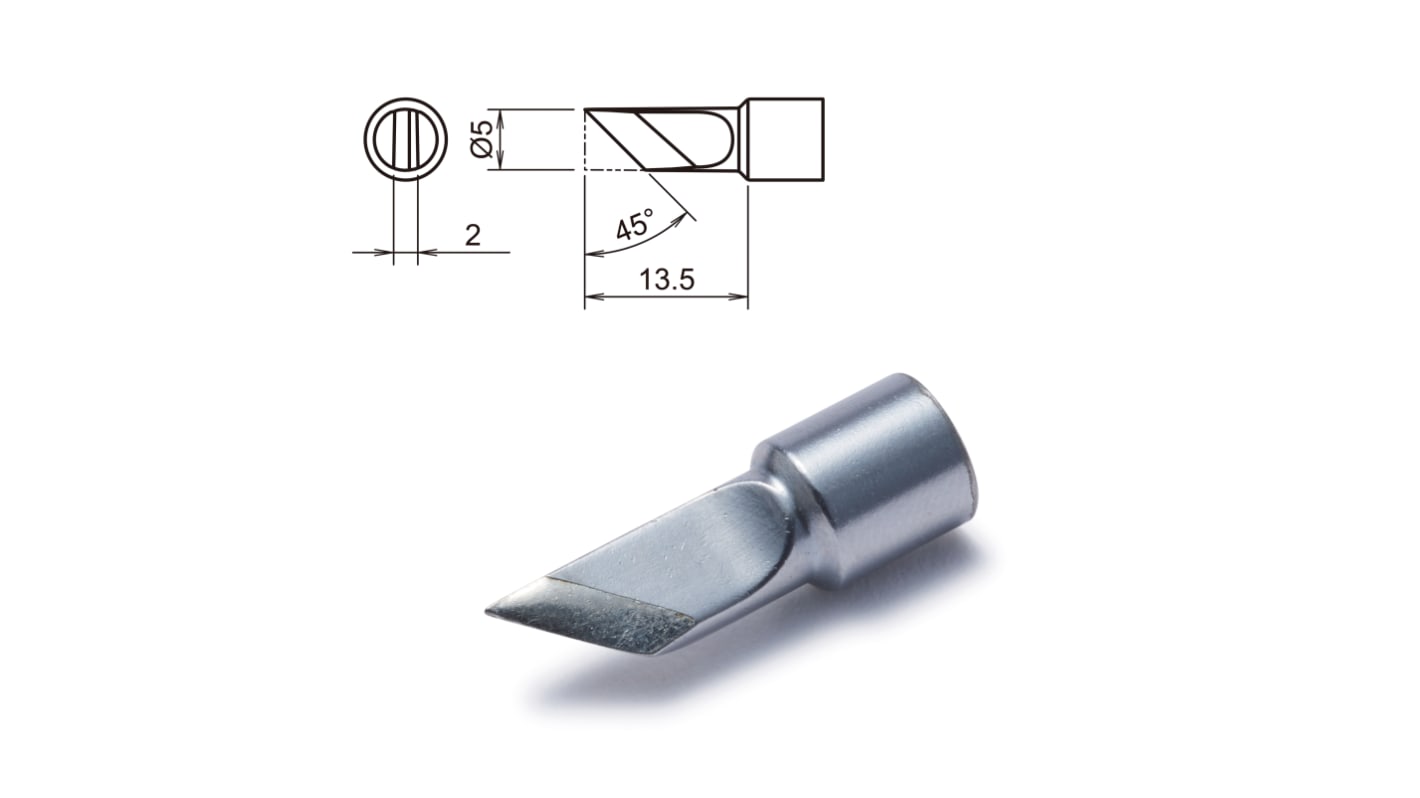 Hakko Loddespids T32-K 5 mm 45° Kniv, til FX-8806