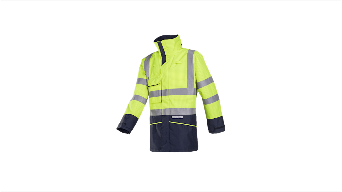 Sioen Hedland Yellow/Navy Unisex Hi Vis Jacket, S