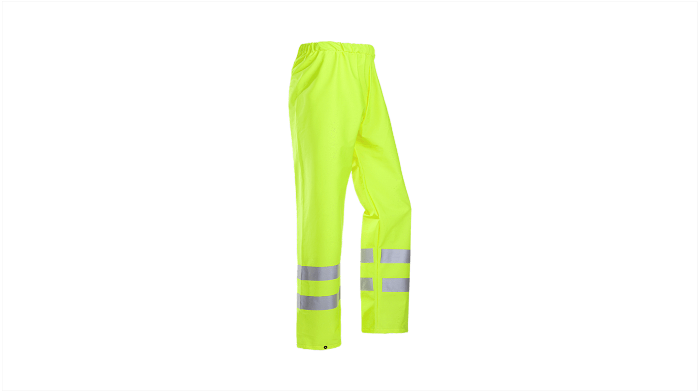 Sioen Bastogne Yellow Water Repellent Hi Vis Trousers, 74 → 82cm Waist Size