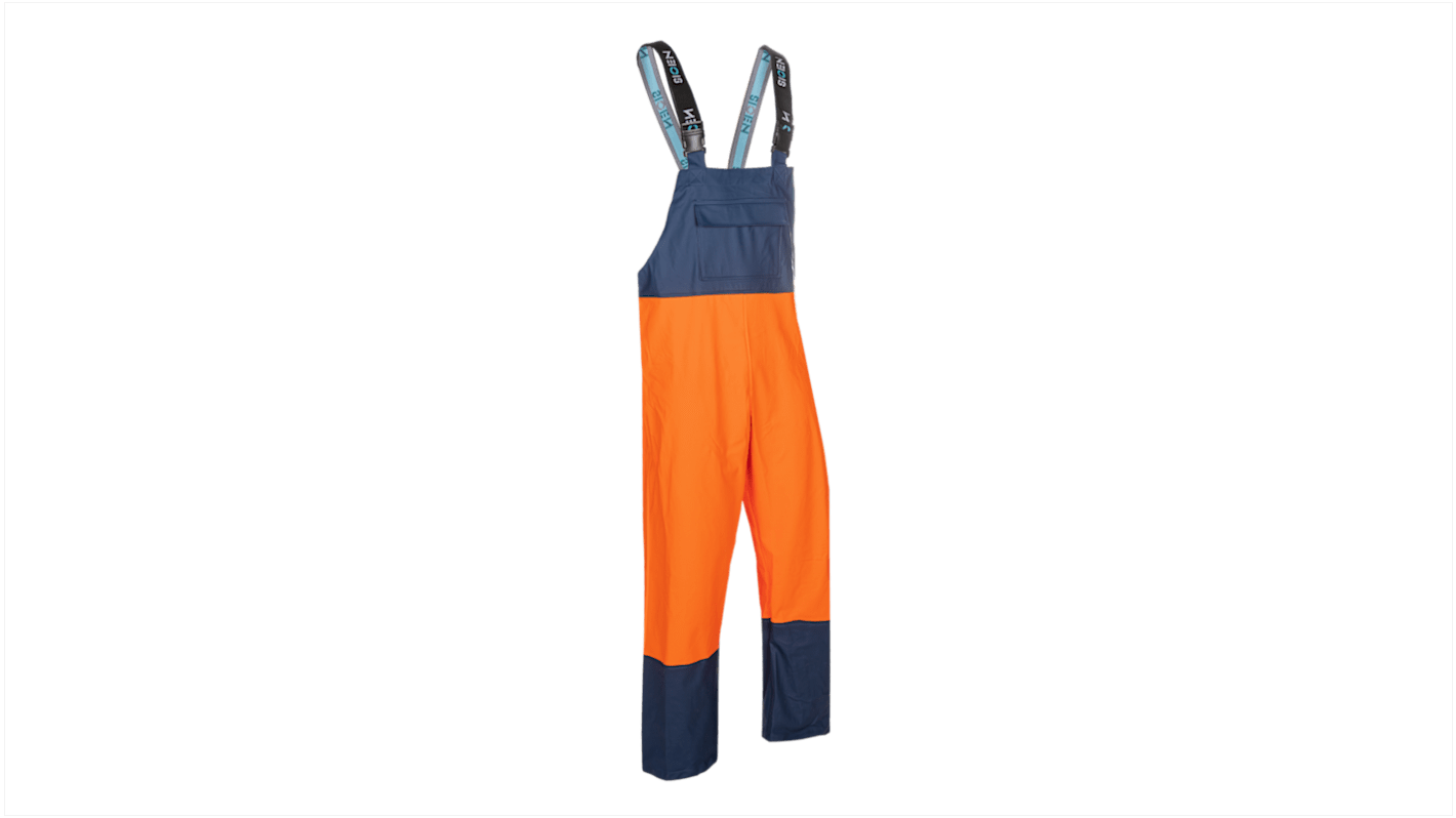 Sioen Orange/Navy Reusable Bib & Brace, S