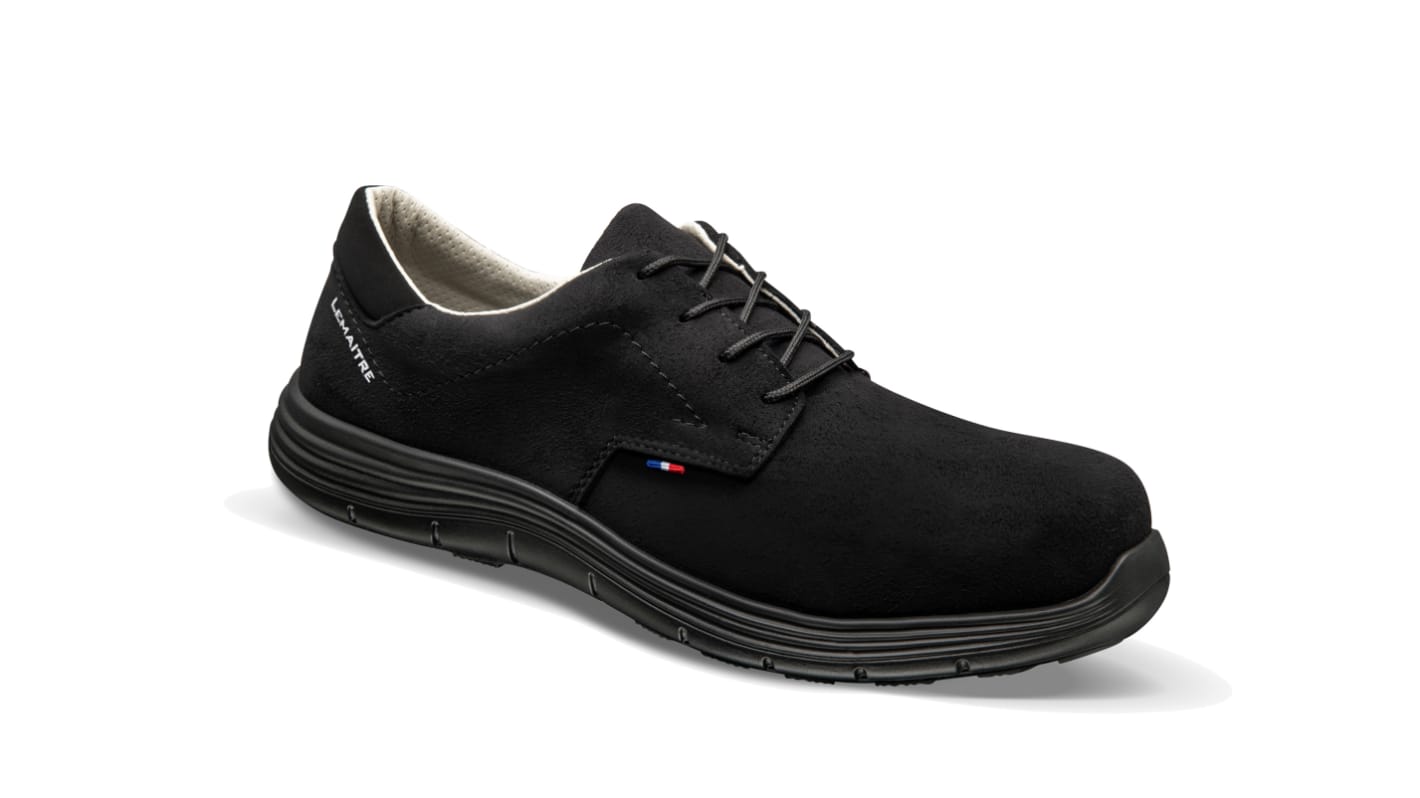 LEMAITRE SECURITE DERBY NOIR Unisex Black Composite  Toe Capped Safety Shoes, UK 4, EU 37