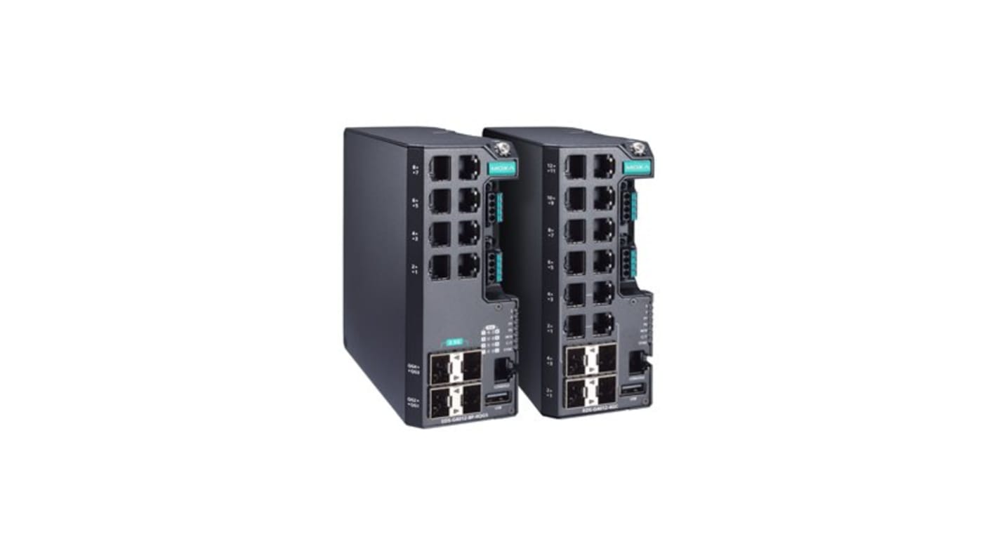 MOXA EDS-G4012-4GC-LV, Managed 12 Port Ethernet Switch