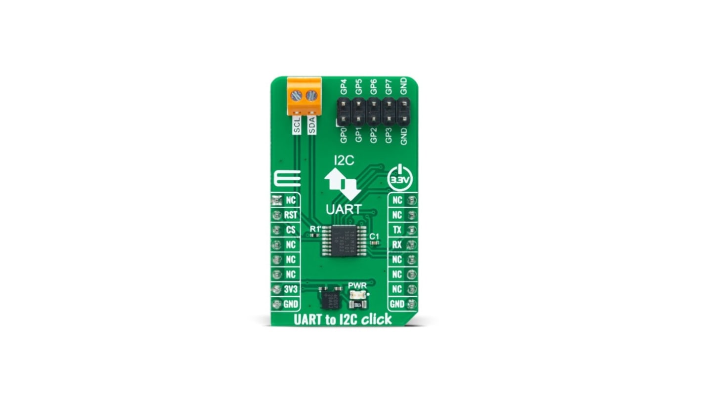 Brand-Rex UART to I2C Click Udviklingskort for I2C-mål