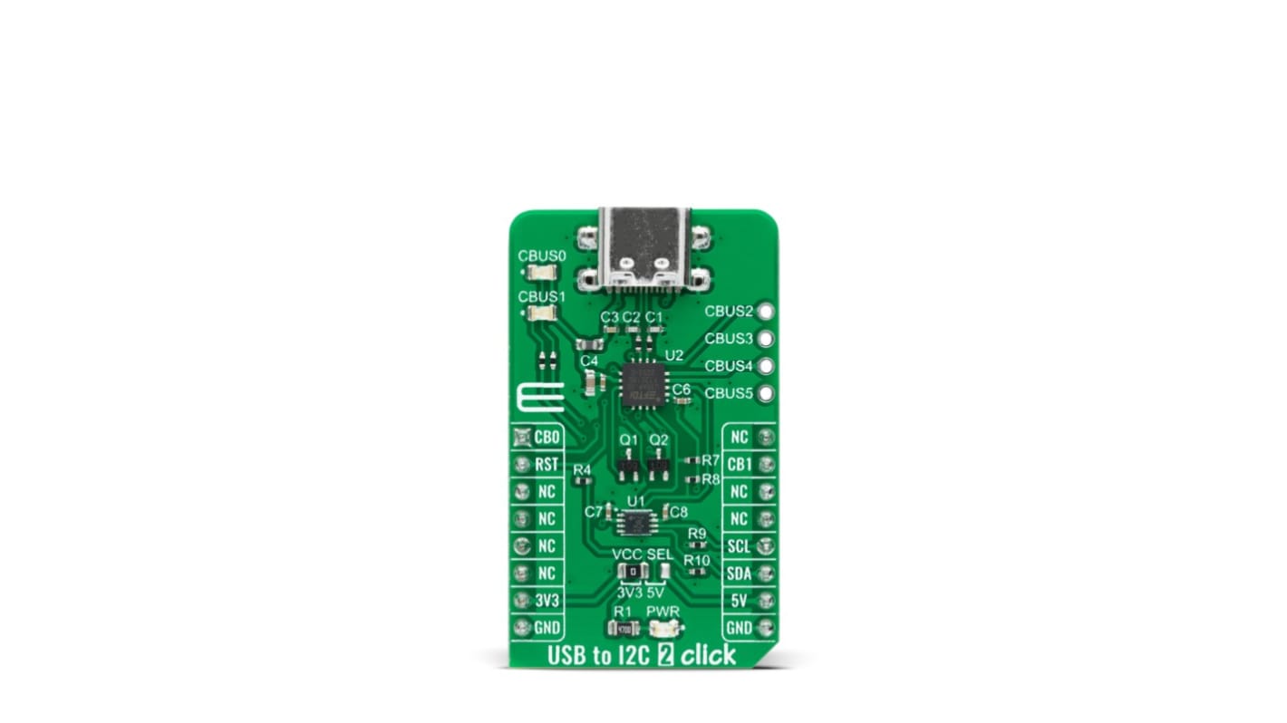 Brand-Rex Entwicklungstool Speicher, FT201X, Entwicklungsplatine, USB to I2C 2 Click