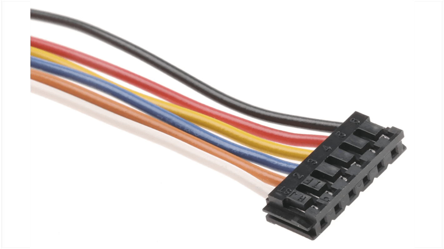Sanyo Denki FC8P Series Power Cable for Use with F2BFD400P100, 1m Length, 300 V