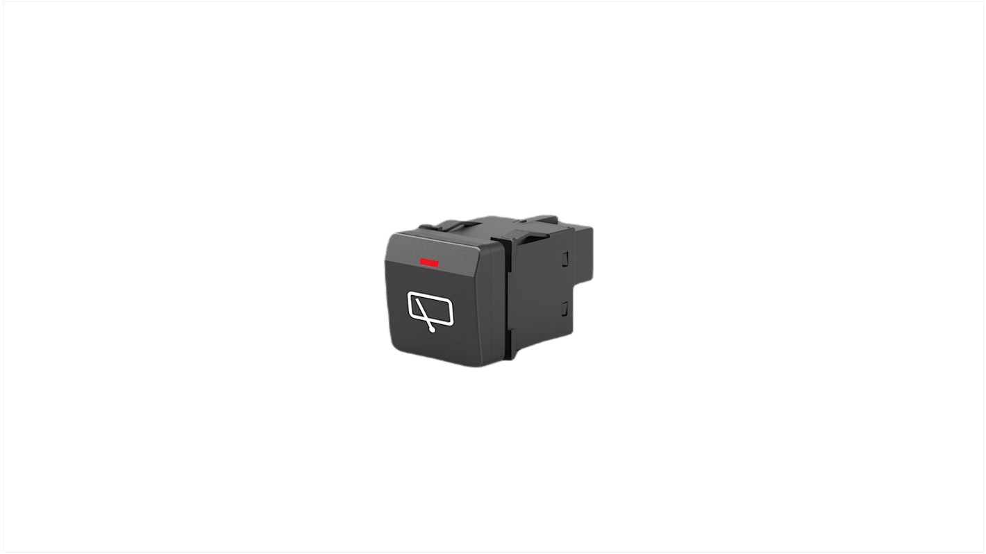 EAO 09 Series Beleuchteter Druckschalter Weiß beleuchtet Tafelmontage 18V